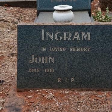 INGRAM John 1905-1961