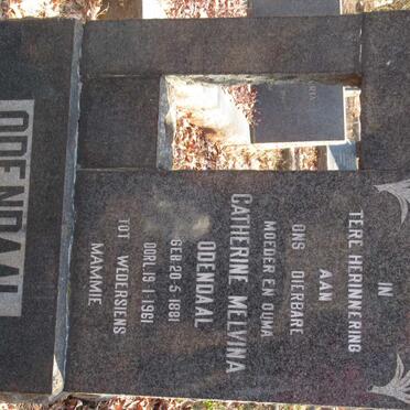 ODENDAAL Catherine Melvina 1881-1961