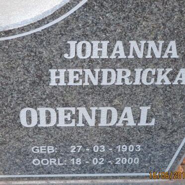 ODENDAL Johanna Hendricka 1903-2000