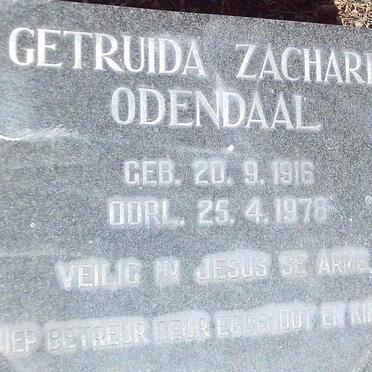 ODENDAAL Getruida Zacharia 1916-1978