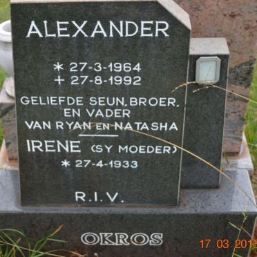 OKROS Alexander 1964-1992 :: OKROS Irene 1933-