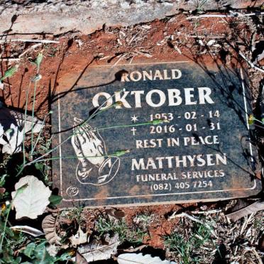 OKTOBER Ronald 1953-2016