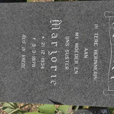 OLIVIER Marjorie 1934-1978