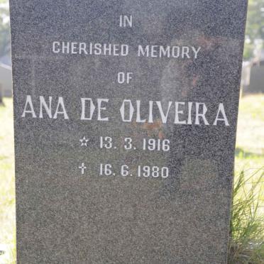 OLIVEIRA Ana, de 1916-1980