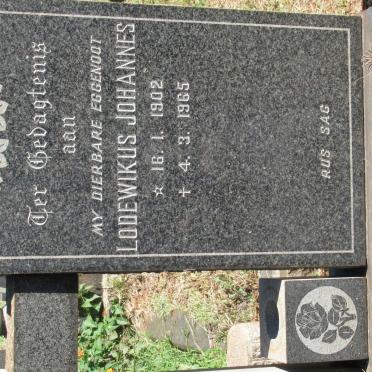 OLEWAGEN Lodewikus Johannes 1902-1965