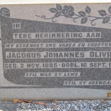 OLIVIER Jacobus Johannes 1885-1960