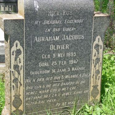 OLIVIER Abraham Jacobus 1895-1947