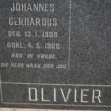 OLIVIER Johannes Gerhardus 1908-1966