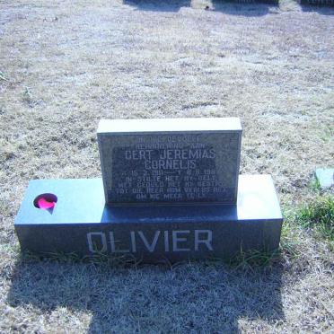 OLIVIER Gert Jeremias Cornelis 1911-1987