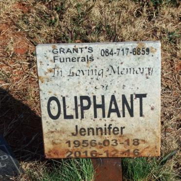 OLIPHANT Jennifer 1956-2016