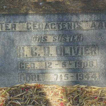 OLIVIER H.C.D. 1908-1944
