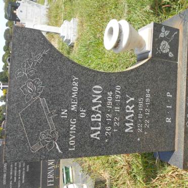 OLIVEIRA Albano 1904-1970 &amp; Mary 1915-1984