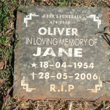 OLIVER Jane 1954-2006