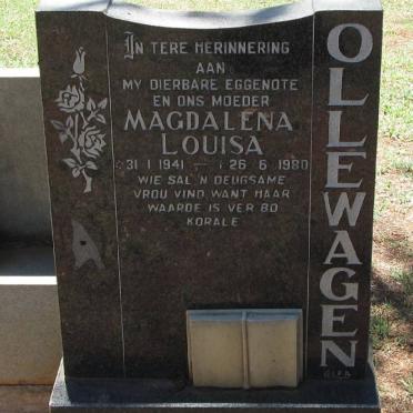 OLLEWAGEN Magdalena Louisa 1941-1980