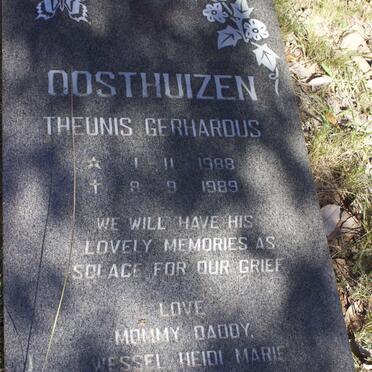 OOSTHUIZEN Theunis Gerhardus 1988-1989
