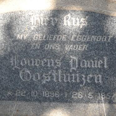 OOSTHUIZEN Lourens Daniel 1896-1957