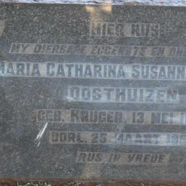 OOSTHUIZEN Maria Catharina Susanna Aletta nee KRUGER 1887-1953