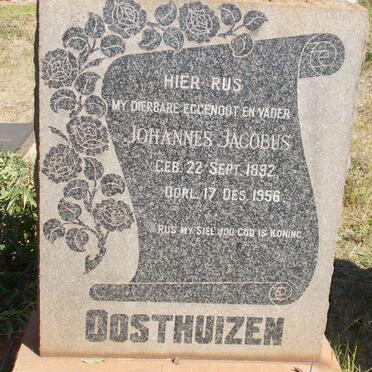 OOSTHUIZEN Johannes Jacobus 1892-1956