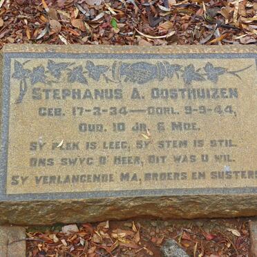 OOSTHUIZEN Stephanus A. 1934-1944