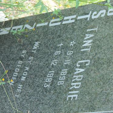 OOSTHUIZEN Carrie 1898-1983