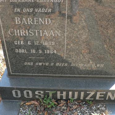 OOSTHUIZEN Barend Christiaan 1899-1964