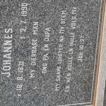 OOSTHUIZEN Ockert Johannes 1931-1990