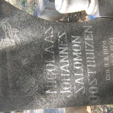 OOSTHUIZEN Nicolaas Johannes Salomon 1924-1974