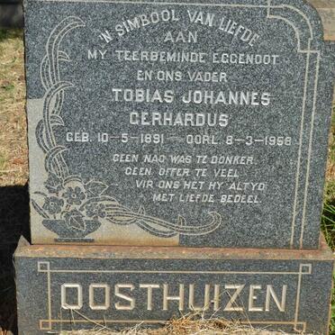 OOSTHUIZEN Tobias Johannes Gerhardus 1891-1958