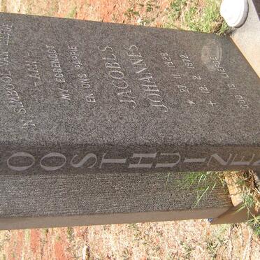 OOSTHUIZEN Jacobus Johannes 1929-1972