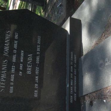 OPPERMAN Stephanus Johannes 1923-1967 &amp; Brenda 1922-2003