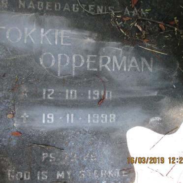 OPPERMAN Tokkie 1910-1998