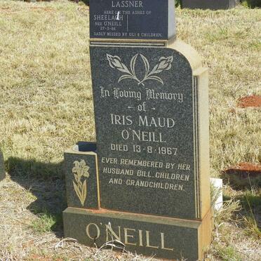 O'NEILL Iris Maud -1967 :: LASSNER Sheelagh nee O'NEILL -1986 