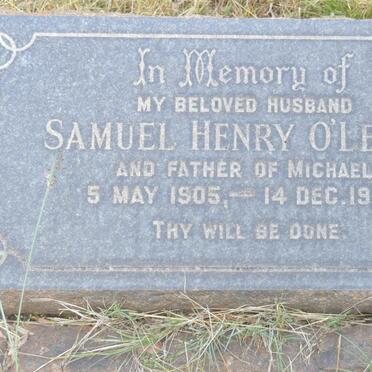O'LEARY Samuel Henry 1905-1954