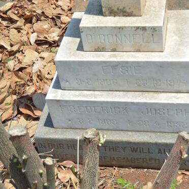 O'DONNELL Frederick Joseph 1903-1952 &amp; Elsie 1906-1977