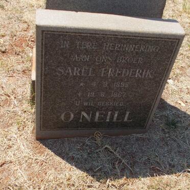 O'NEILL Sarel Frederik 1895-1967