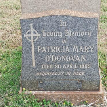 O'DONOVAN Patricia Mary -1965