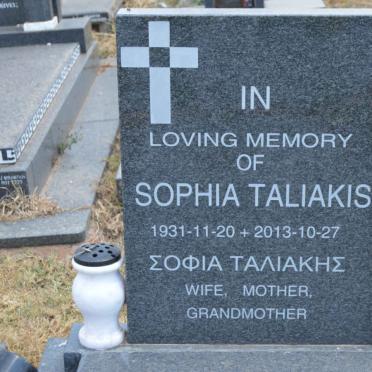 TALIAKIS Sophia 1931-2013