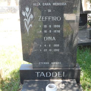 TADDEI Zeffiro 1906-1976 &amp; Dina 1908-1986