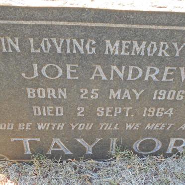 TAYLOR Joe Andrew 1906-1964