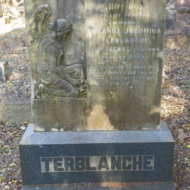 TERBLANCHE Susanna Jacomina nee JACOBS 1904-1943