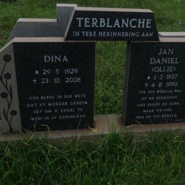 TERBLANCHE Jan Daniel 1927-1990 &amp; Dina 1929-2008
