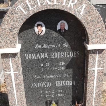 TEIXEIRA Antonio 1933-2012 &amp; Romana RODRIGUES 1930-2006
