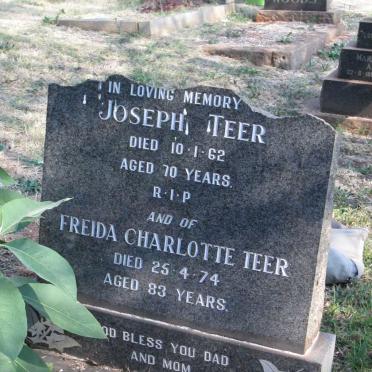 TEER Joseph -1962 &amp; Freida Charlotte -1974