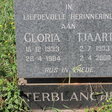 TERBLANCHE Tjaart 1933-2000 &amp; Gloria 1933-1984