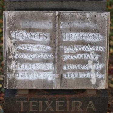 TEIXEIRA Francisco 1896-1982 &amp; Frances 1914-1973