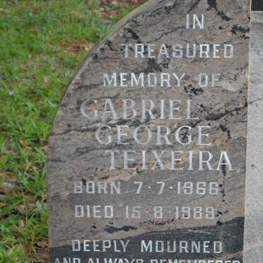 TEIXEIRA Gabriel George 1966-1989