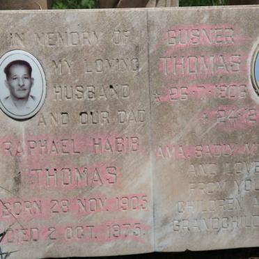 THOMAS Raphael Habib 1905-1975 &amp; Gusner 1906-1991