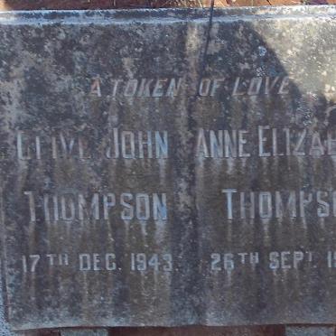 THOMPSON Clive John -1943 :: THOMPSON Anne Elizabeth -1952