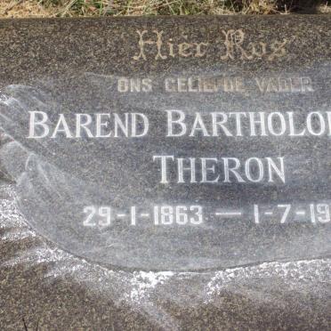 THERON Barend Bartholomeus 1863-1955