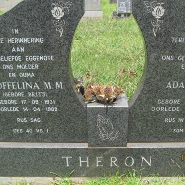 THERON Adam M.C. 1930-1995 &amp; Stoffelina M.M. BRITS 1931-1988